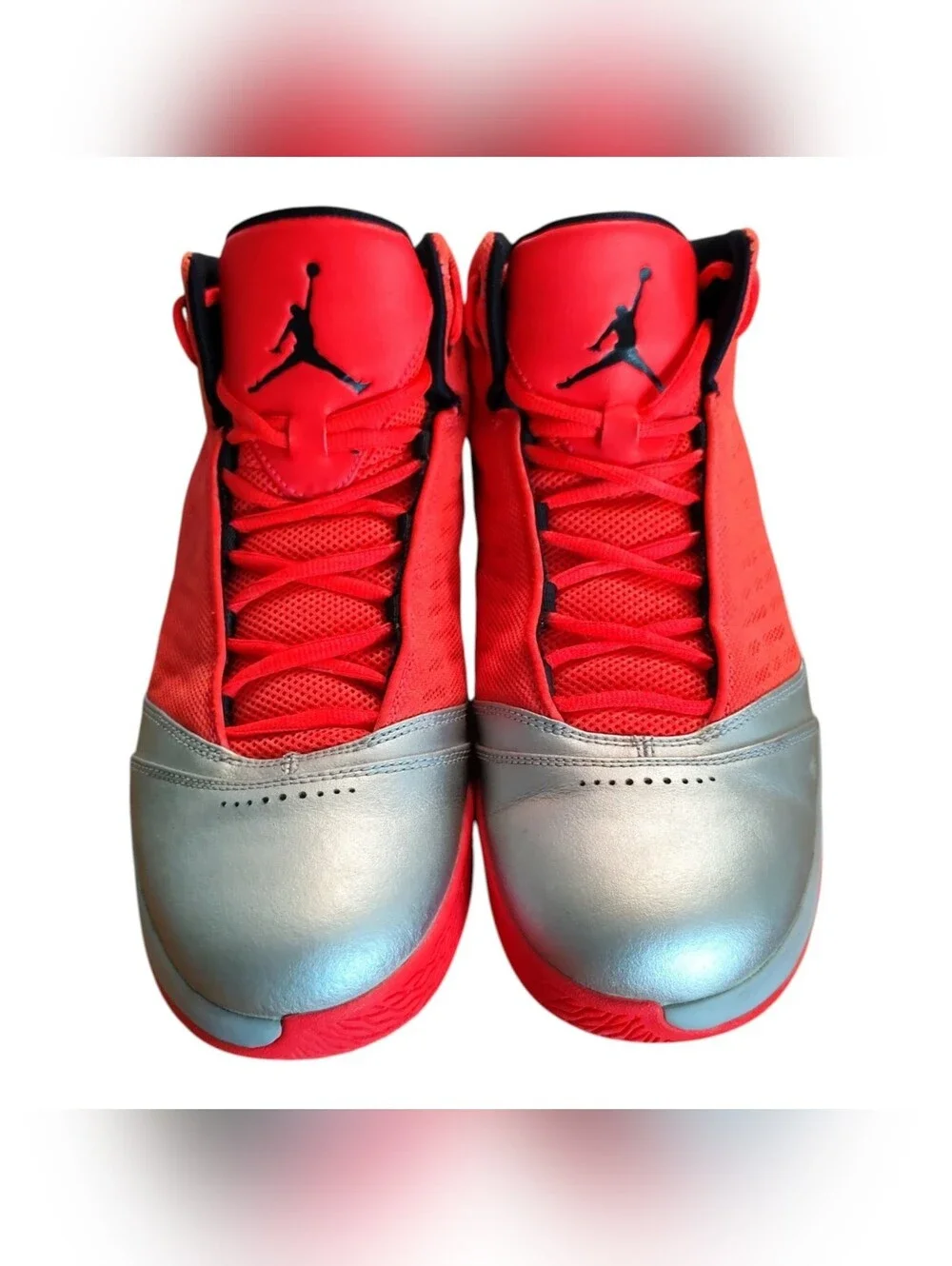 Jordan Men's High-Top Basketball Shoes -  B'mo Red/Silver Size 10.5